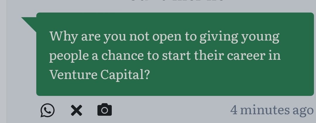 Mostly budget constraints. We are a small fund that neither needs nor can afford a large team. Within these limits though, I hugely enjoy working with young people.