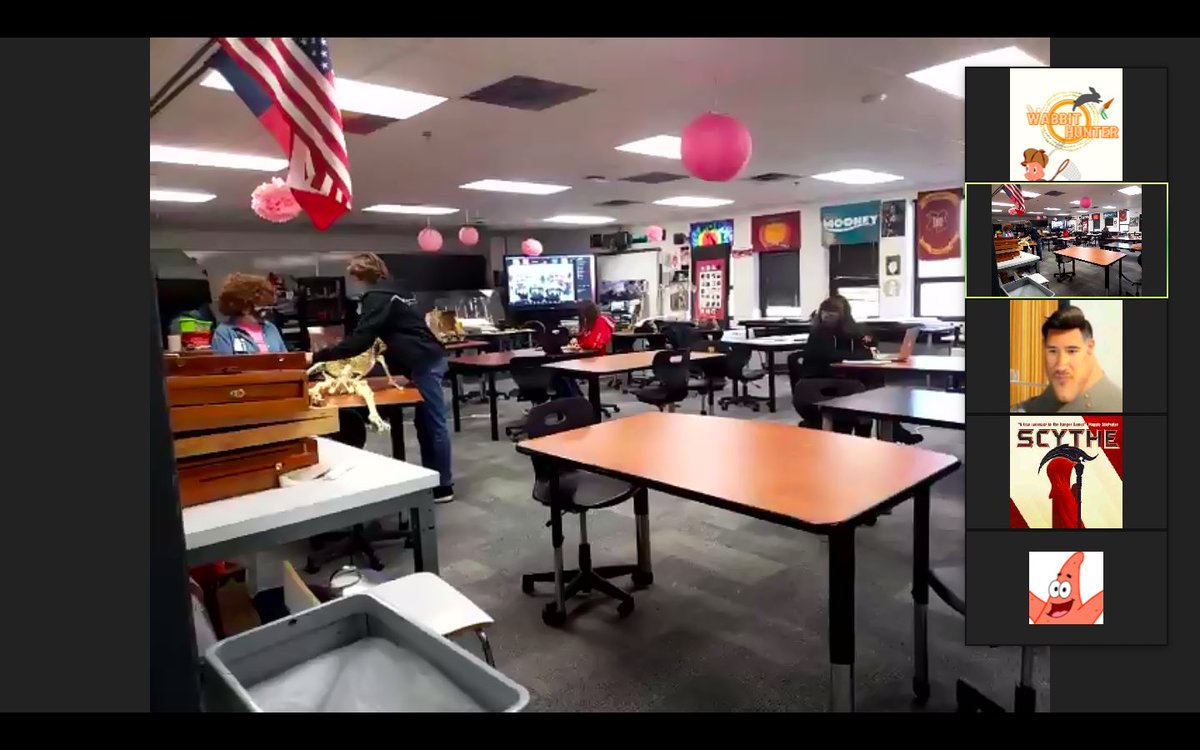 anabellacedillo's tweet photo. OFFICIALLY MY NEW FAVORITE ZOOM FLEX !! Today I attended one of the coolest zoom flex sessions, Mrs.Knapp walked around the school in preparation to eventually walk a 5K for charity !! As for the people at home we got to walk around our couch !!  #Couchto5K #HomeEdition #KNAPP https://t.co/Oyp3dGkEM2