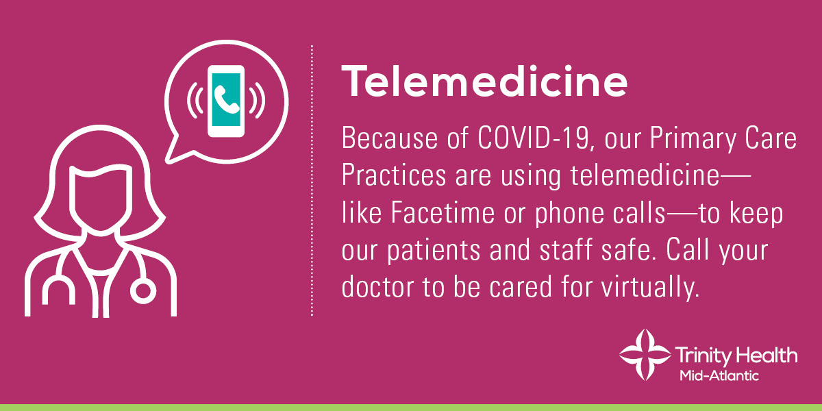 THMA_LIFE's tweet photo. Because of #COVID19, our Primary Care Practices are using #telemedicine—like Facetime or phone calls—to keep our patients and staff safe. Call your doctor to be cared for virtually. #flattenthecurve #socialdistancing https://t.co/Hk1vUZ03TG