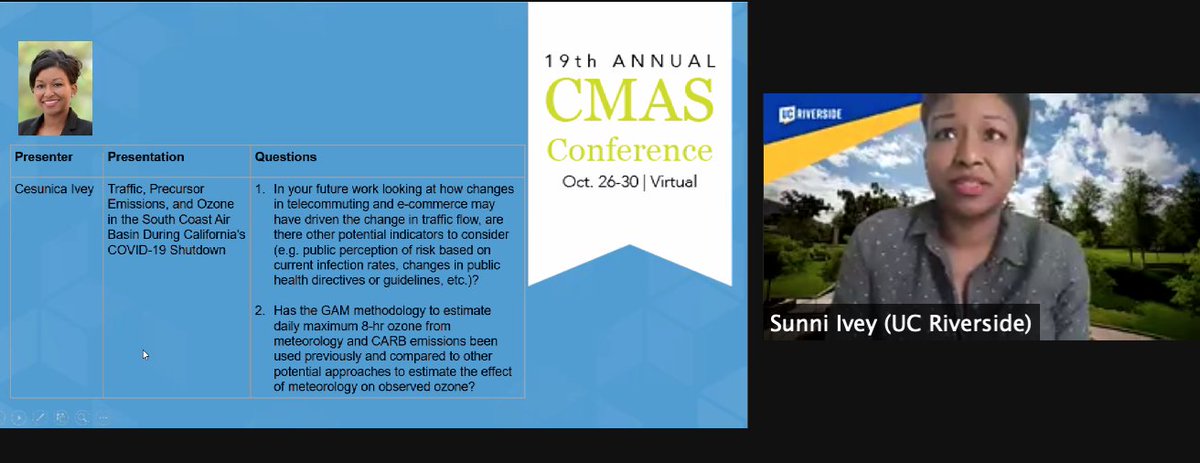 picai's tweet photo. Great session on #COVID19 and shutdown impacts on Emiss and #AirQuality at #CMAS2020, with insights from US, China, Canada, Europe, India, Iran.  Highlights showed novel datasets being leveraged to study impacts, and several common themes emerged @DGoldbergAQ  @dr_sun_shine https://t.co/Hc8rvXC5s7