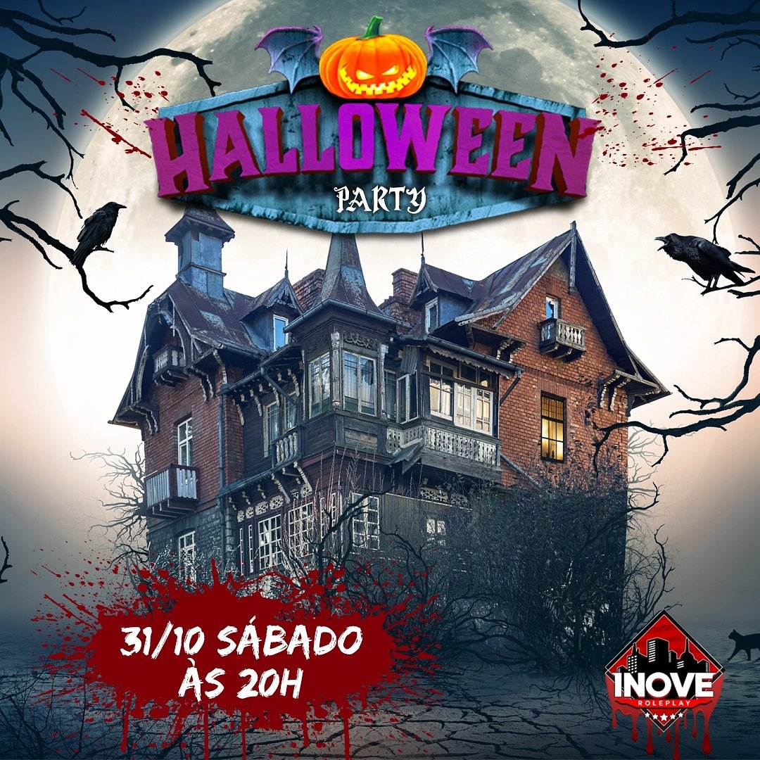 i9_roleplay's tweet photo. Evento de Halloween! Um evento que você não pode perder!! Venha se divertir na nossa cidade mal assombrada! 

Para pegar seu visto basta entrar em:
https://t.co/0iKss19RaI

Esperamos por você!!

#halloween #roleplay #rp #fullrp #evento #happyhalloween #inoverp https://t.co/O3PMLmhtvO