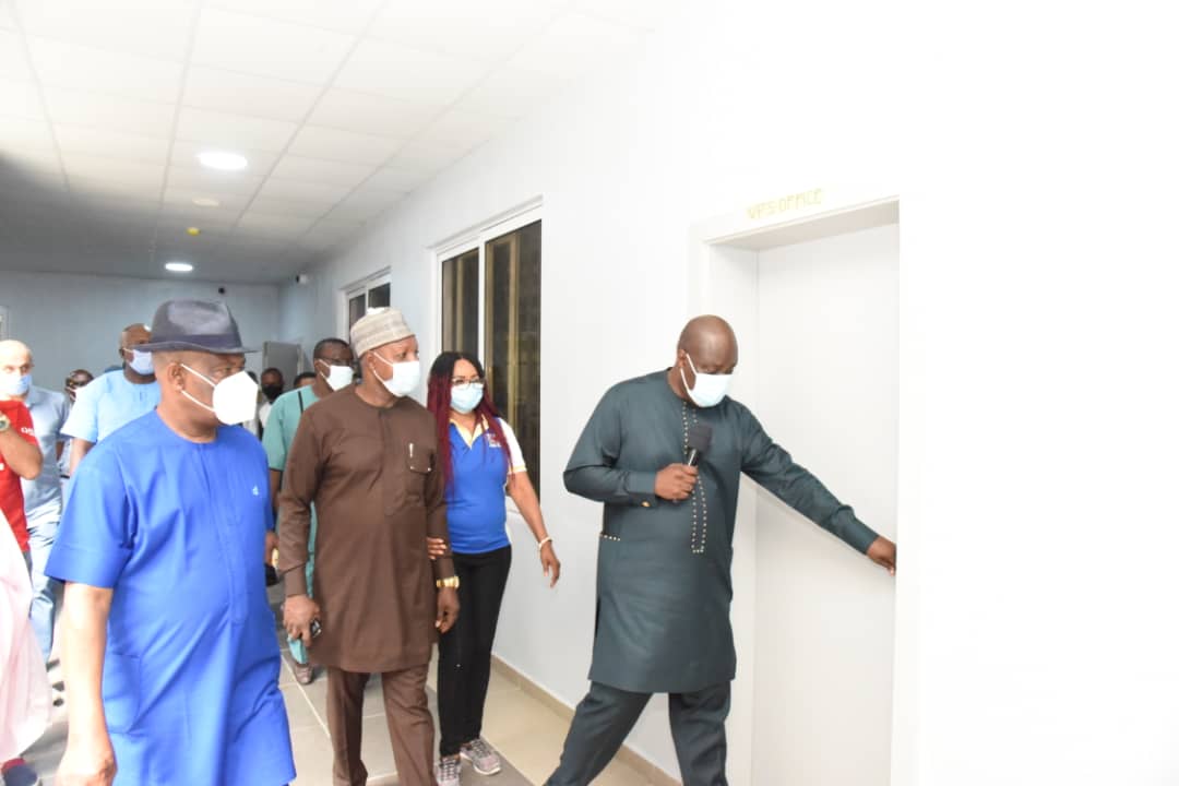 GovWike's tweet photo. WITH MEMBERS OF NGE ON FACILITY TOUR OF, REBISI FLYOVER (GARRISON), REAL MADRID FOOTBALL ACADEMY-PORT HARCOURT, ETC. 
#WikeisWorking https://t.co/CV7Fof39cX
