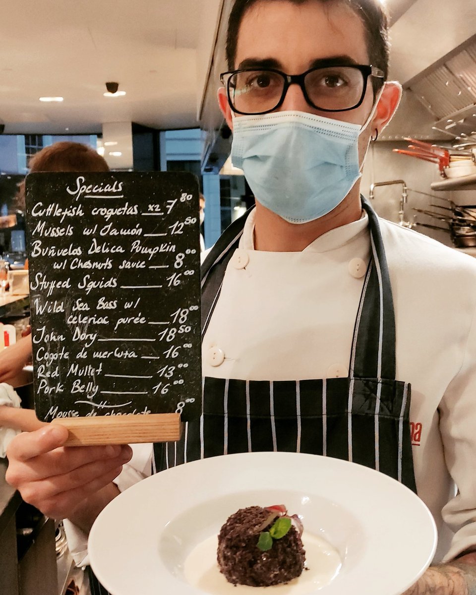 Visit us and treat well yourself! Tony is in Pastry section... So sweet! 🎃 #halloween #barrafina #london #foodporn