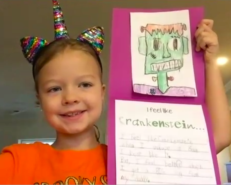 Flip4FirstGrade's tweet photo. A little bit of virtual Halloween fun after reading Crankenstein. https://t.co/TdiF6Q4ulG