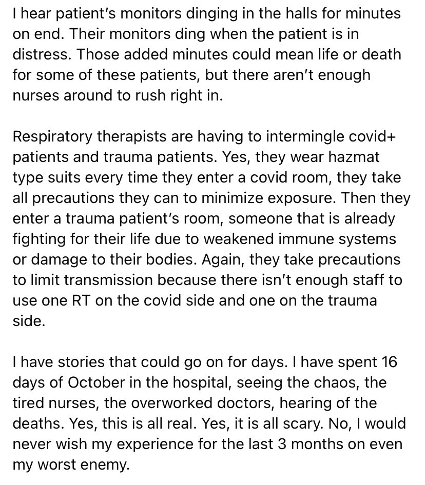 And I know there are some of you that will accuse us (and even doctors and hospitals) of fear-mongering. So maybe this post from a friend will be more convincing (she just lost her mom and grandpa to Covid and her dad spent 40+ days in the hospital). This is real. 5/