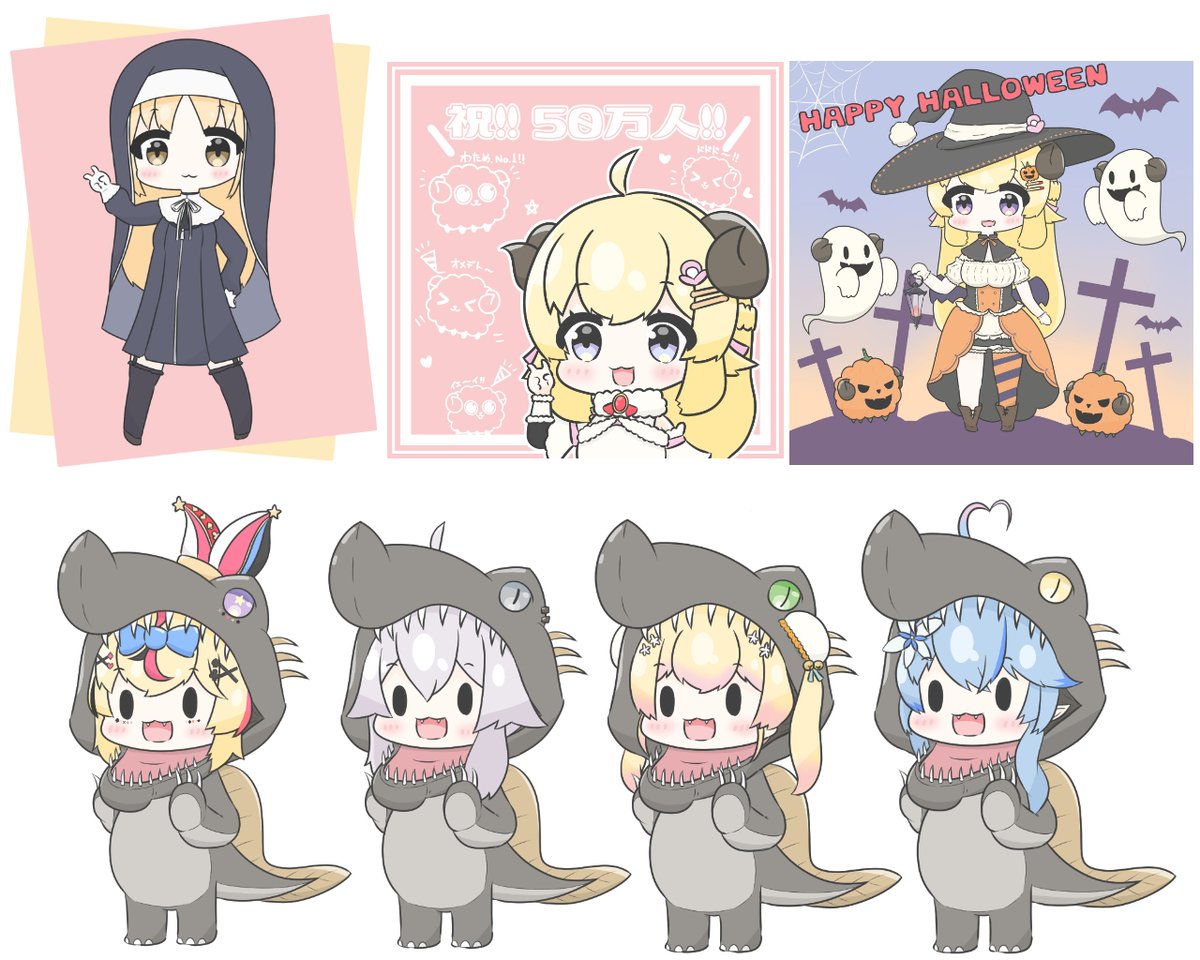 凄く雑に配置しちゃった…
今月は頑張ったw
#今月描いた絵を晒そう 