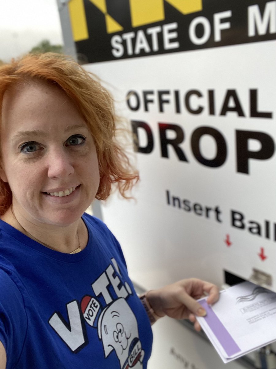 NancyAbrams1109's tweet photo. Dropped off our ballots this morning #VOTE #MDVotes #VoteSafe #VoteByMail #Election2020 #FrederickCoMD @jimpea87 https://t.co/uxx3kfcCJF