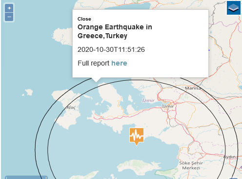 kshahidkhurshid's tweet photo. #earthquake magnitude 7.0M, depth 21 km, #izmir #Turkey #maps of earthquake, #shakemap, & population density #GDACS European Commission, @UN https://t.co/5H9jpZEkfJ