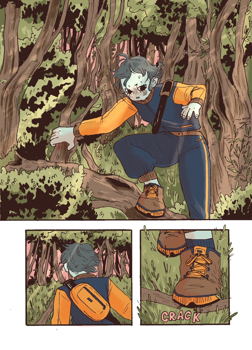 drew a lil 8 page mini comic and colored it yesterday (1-4) 