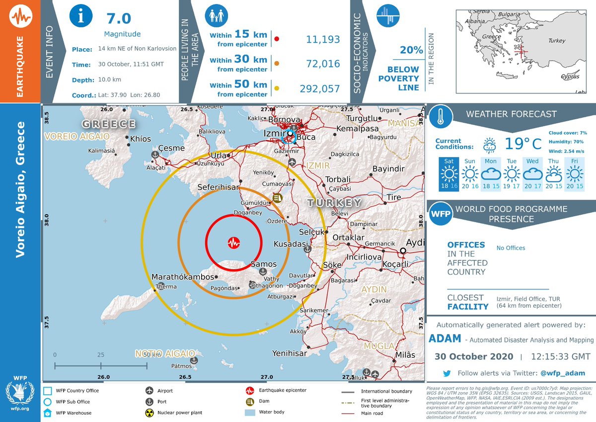 kshahidkhurshid's tweet photo. #earthquake magnitude 7.0M, depth 21 km, #izmir #Turkey #maps of earthquake, #shakemap, & population density #GDACS European Commission, @UN https://t.co/5H9jpZEkfJ