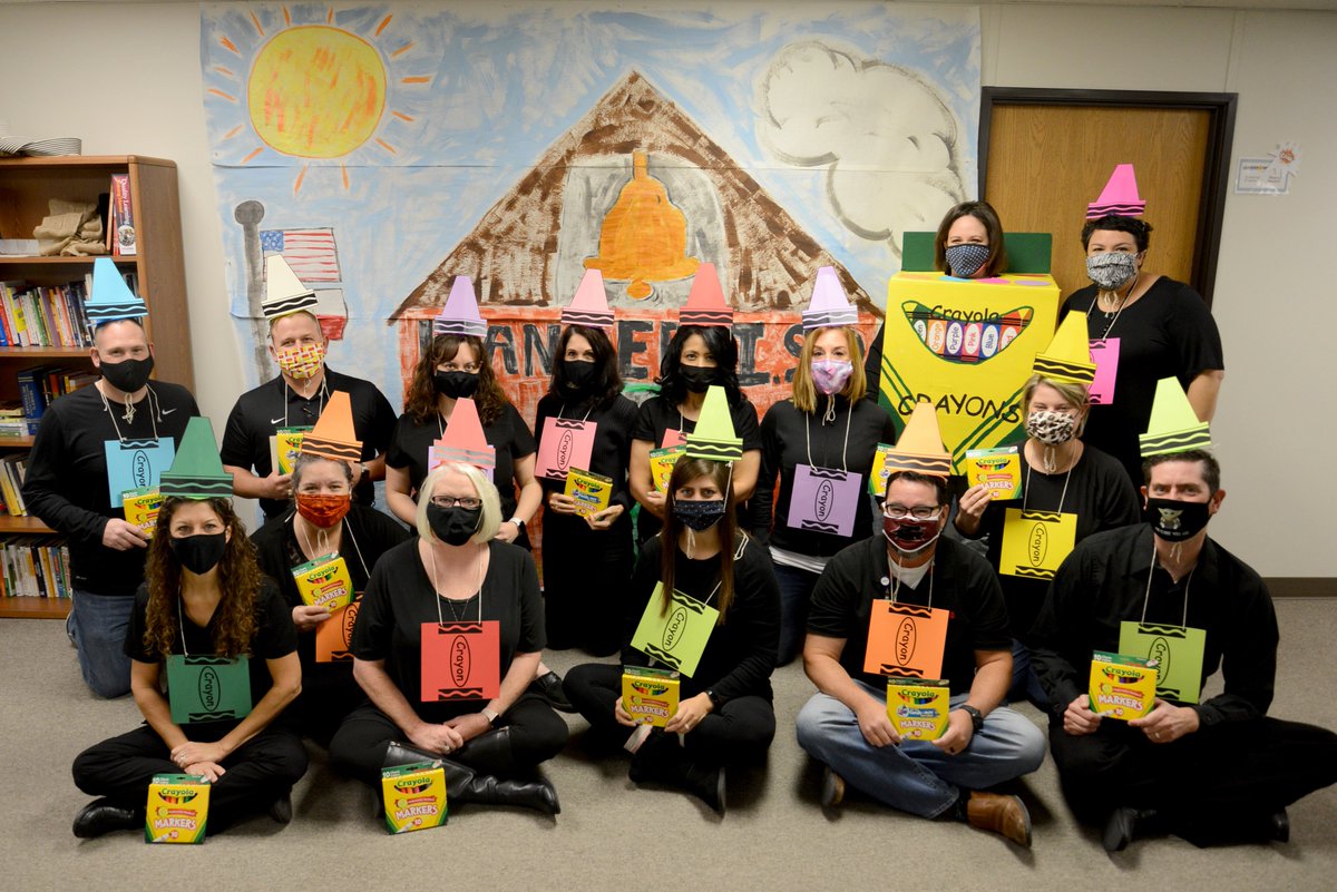 Bunch of Crazy Crayons in Portable B.  Such a fun group of people to work with each day!  #1lisd