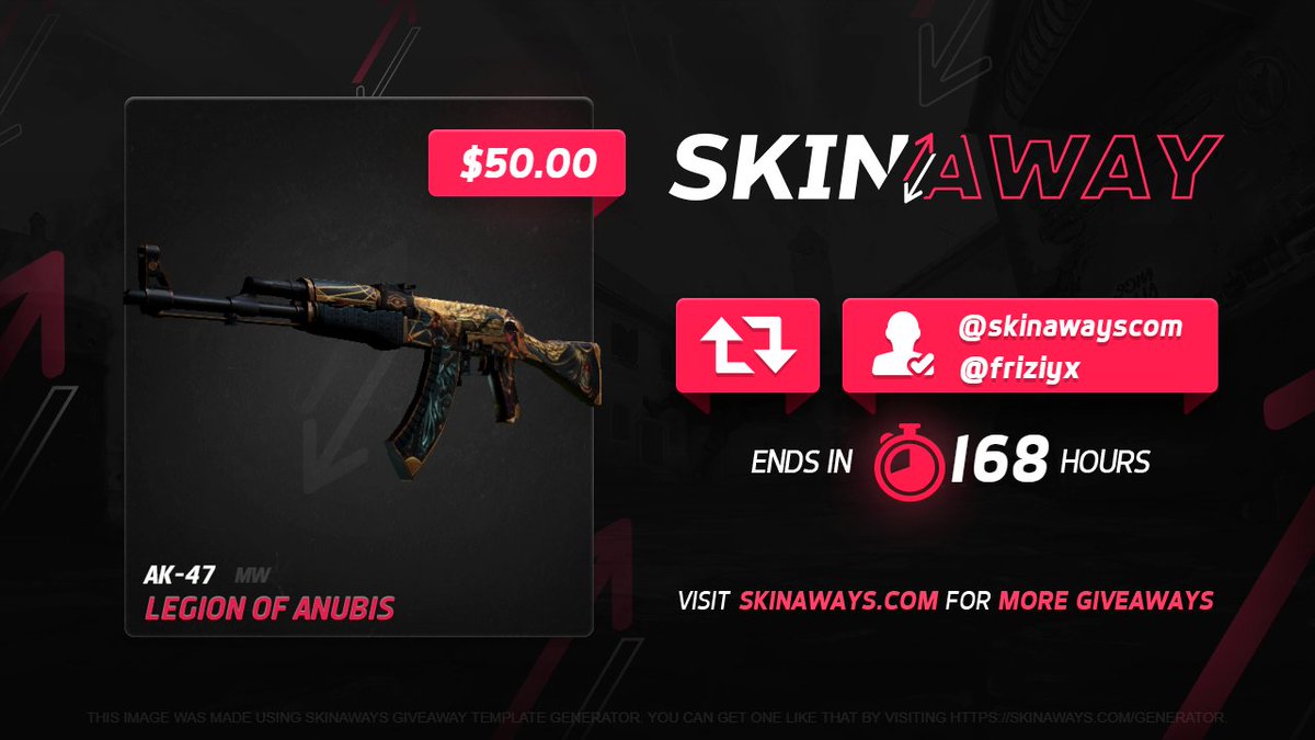 FriziYx's tweet photo. 50$ Giveaway
To get an chance to win you just have to:
✅Follow twitter
✅Follow Twitch - https://t.co/m7drlg69wa
✅Tag 1 friend
✅Subscribe to the youtube channel.
https://t.co/u5FGeFw7rY

Good luck guys!
The Winner will be announced on 6/november ! https://t.co/Gn0XEKNyQE