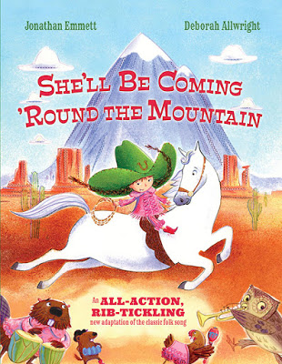 JonathanEmmett's tweet photo. YEE-HA! ๐ป๐ค ๐ถ
@DebbieAllwright and I have published new UK & US print-on-demand paperback editions of our rib-tickling picture book adaptation of #ShellBeComingRoundTheMountain.
Find out more on my blog: https://t.co/jJtDZw5jxo https://t.co/xd99hbflQH