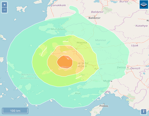 kshahidkhurshid's tweet photo. #earthquake magnitude 7.0M, depth 21 km, #izmir #Turkey #maps of earthquake, #shakemap, & population density #GDACS European Commission, @UN https://t.co/5H9jpZEkfJ