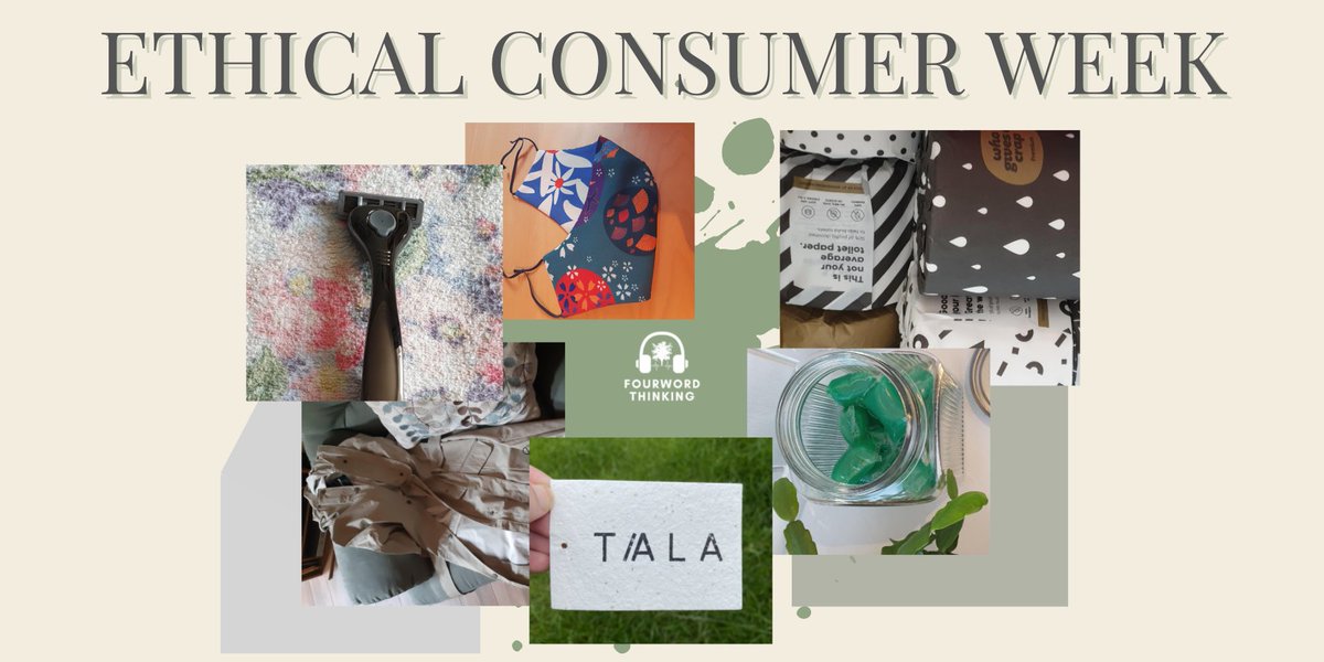 FourWordPodcast's tweet photo. As its ethical consumer week, we are showcasing some of our recent ethical purchases, we favour small businesses and products that are made sustainably!
#ecweek2020 #ethicalconsumer #sustainablefashion #sustainableLiving https://t.co/qJHOMeaiSB