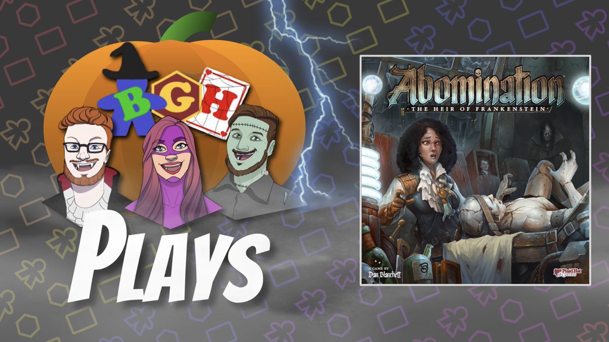 BGHontwitch's tweet photo. Possibly be a new favorite game for some of us! #Abomination #HeirofFrankenstein from @PlaidHatGames is a true worker placement! We couldn’t finish our 1st game in 1 sitting so part 2 is tonight!! Conclusion at 7pm ET on https://t.co/BWxRYir0XJ #tabletop #twitch #boardgames https://t.co/3h6tNmFvmd
