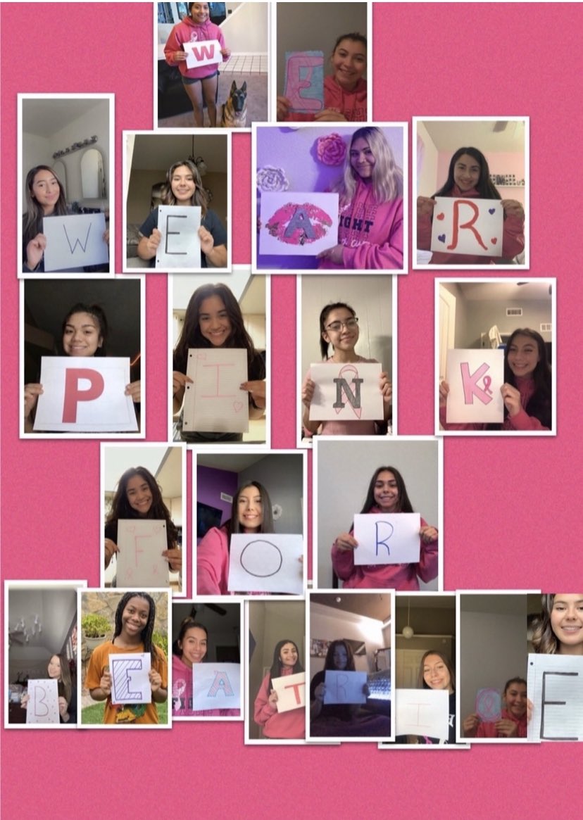 MontwoodHSCheer's tweet photo. We wear PINK for Beatrice 💞 ➡️https://t.co/B1DfRjRyiv Thank you for supporting and loving each of us. You are our Cheer Mom Warrior. 💪🏻💖  @MontwoodHS @JT_MHS @AnaPlayer_MHS https://t.co/uF3qTEoGxR