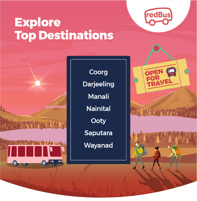 redBus_in's tweet photo. Mountain ranges across India are now #OpenForTravel, and we're here to get you there safely for a peaceful, well-deserved break. Look out for the Safety+ tag while booking your tickets to the peaks of peace.
#redBusIndia #SafetyPlus #Safetyfirst #ChooseBusTravelIndia https://t.co/wXnKVQ4Uxa