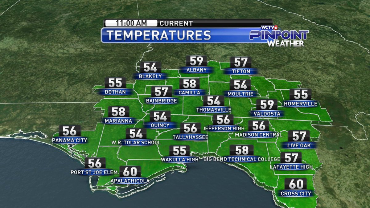 Here's a look at the temperatures across our area. #flwx #gawx https://t.co/IroTKUW92i