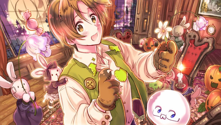 HAPPY HALLOWEEN❗ 「ブログのような竹林」様 ヘタリアハロウィン漫画