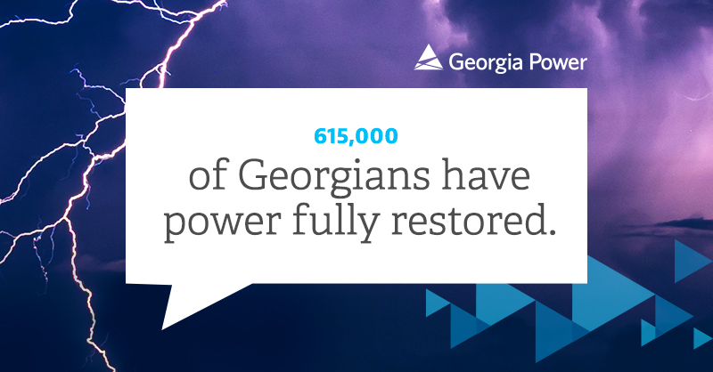Georgia Power On Twitter Electric Service To Over 615 000 Of Our Customers Has Been Restored Following Zeta As Of 9 A M Crews Are Working Hard To Restore Power To Approximately 215 000 Customers