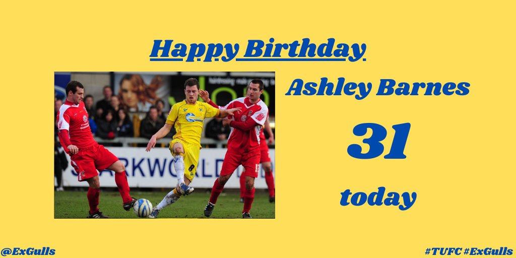 | Happy Birthday to striker, Ashley Barnes!  