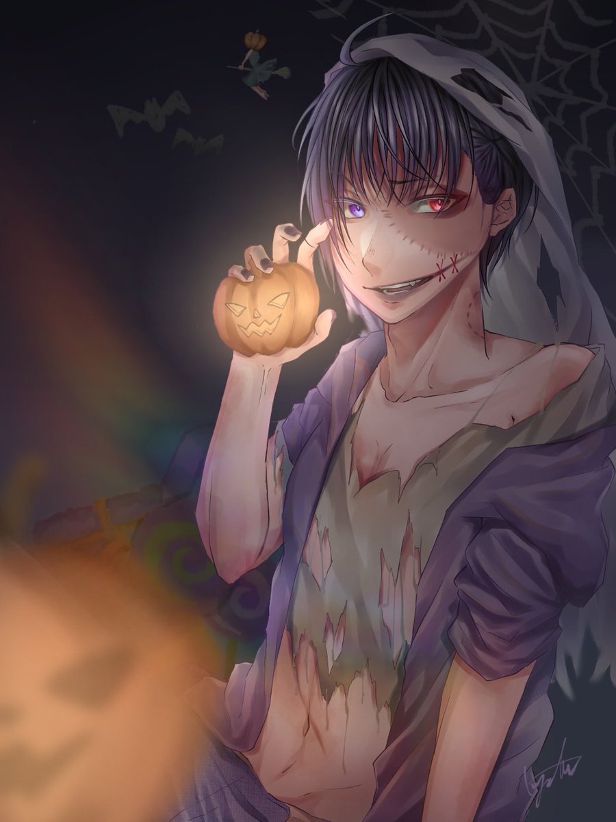 Happy Halloween ハロウィンイラスト 絵描き 京たろーのイラスト