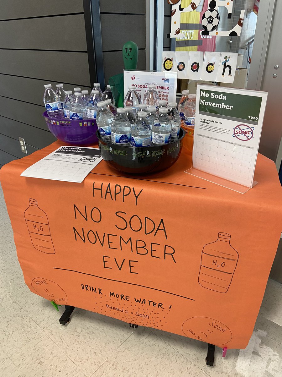 It is the favorite time of the year for the staff <a href="/ELCSouth_KISD/">ELC South - KISD</a>...cooler temperatures, all the pumpkin spice things and No Soda November! 🙄
I blame <a href="/jkleach01/">Jason Leach</a> for taking away my beloved Sonic Coke! #drinkmorewater