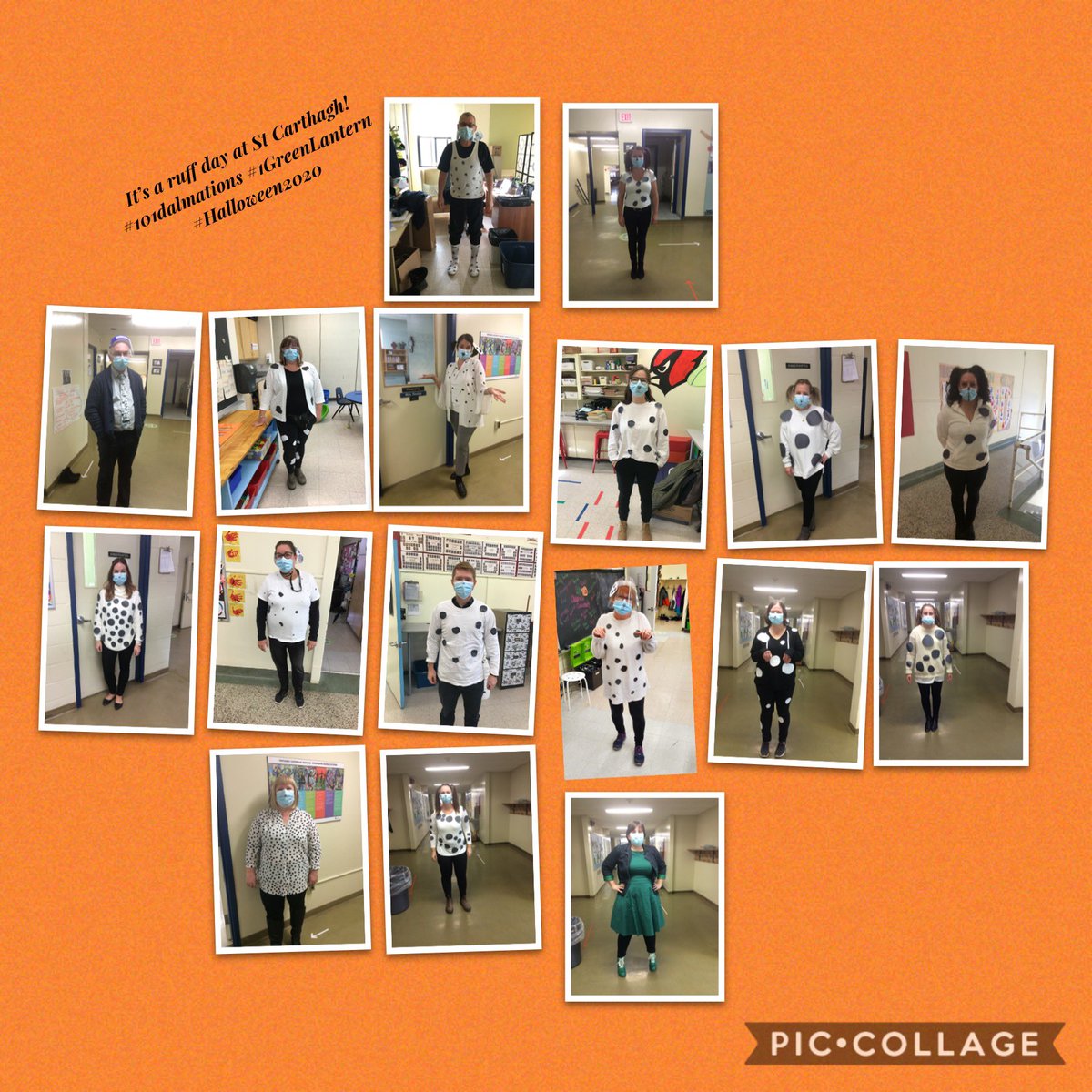 alcdsb_cart's tweet photo. It’s a ruff day at St Carthagh’s! #101dalmations #oneGreenLantern #Halloween @HealeyHeather https://t.co/X5JzoaWqaF