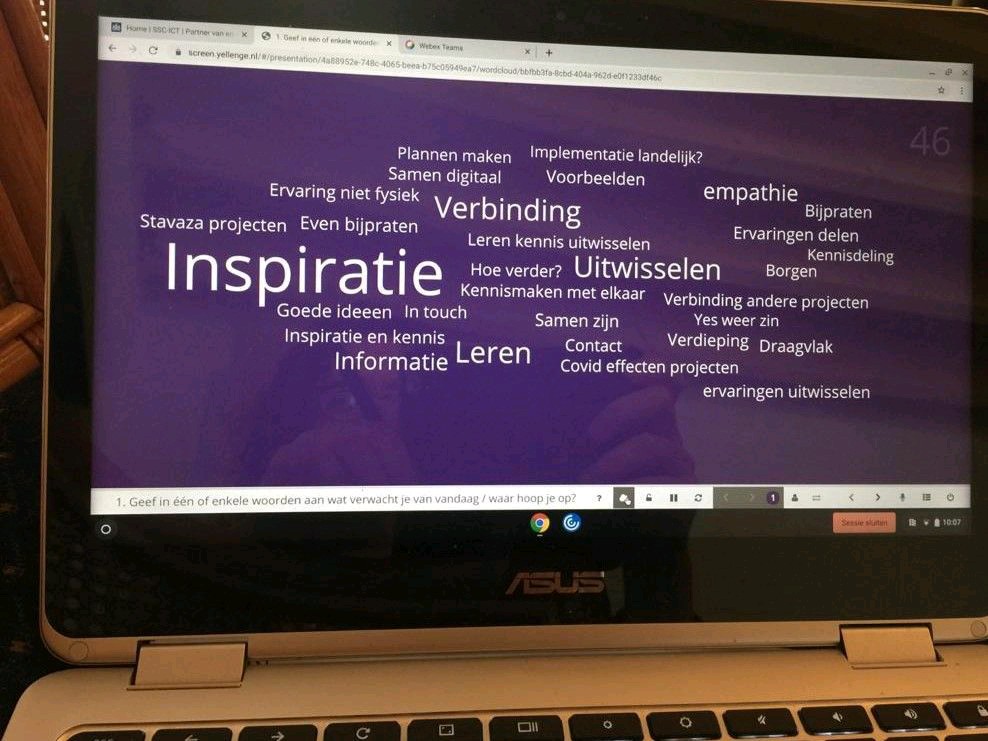 koersenkansen's tweet photo. Onze projectleidersdag was voor het eerst digitaal. Toch bouwden we ook gisteren als vanouds aan een netwerk voor een effectievere  sanctieuitvoering.
Meer weten over experimenteren, onderzoeken en leren binnen #koersenkansen?  Kijk op https://t.co/RgaUAGrcnK https://t.co/lL8CMnWofX