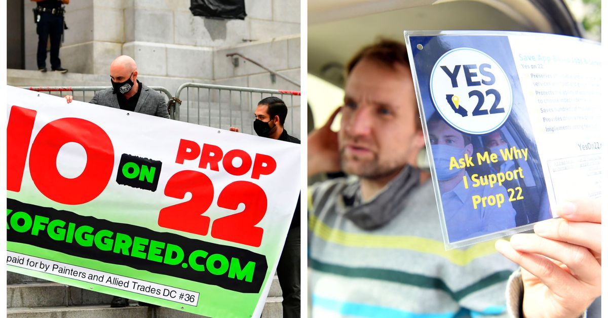 PeoplesParty_US's tweet photo. The polling remains close on Prop 22 in California. Companies such as Uber, Lyft and DoorDash have spent $220M on the measure. Prop 22 would classify gig drivers as independent contractors, ineligible for employee protections or benefits. #NoProp22
https://t.co/LyAT3ADGjv https://t.co/zDhZFXKTHR