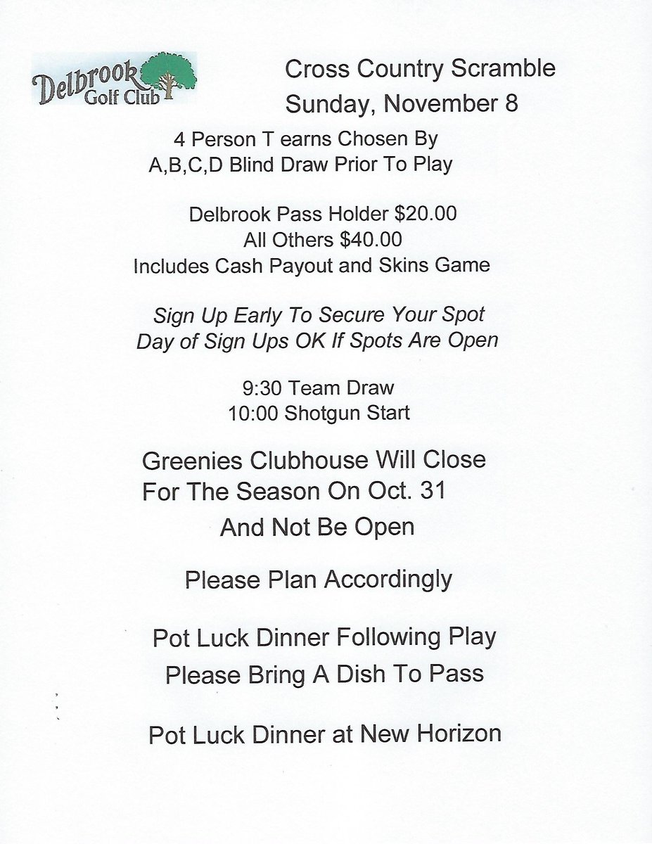 Delbrook Golf Club (@golf_Delbrook) / Posts / X