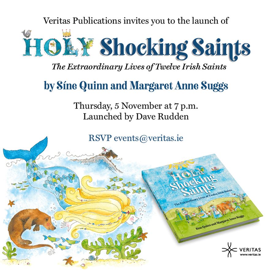 VeritasIreland's tweet photo. Email events@veritas.ie to register for the virtual launch of Holy Shocking Saints. You can order your copy online now, https://t.co/enTOkUjcj6 #bookslaunch #SupportLocalBusinesses #supportlocal https://t.co/t9XraLH9Mf