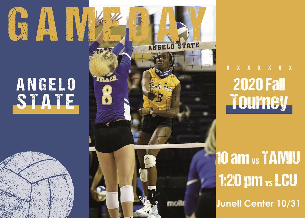 cwaddington7's tweet photo. Belle Volleyball plays on HALLOWEEN!!  Check out the Belles in their final fall home matches.  10 am and 1:20 pm in the Junell Center.  Wear a mask and present a daily wellness screen at the door.  Admission is FREE.  #belleyeah https://t.co/yQBLV89t1Z