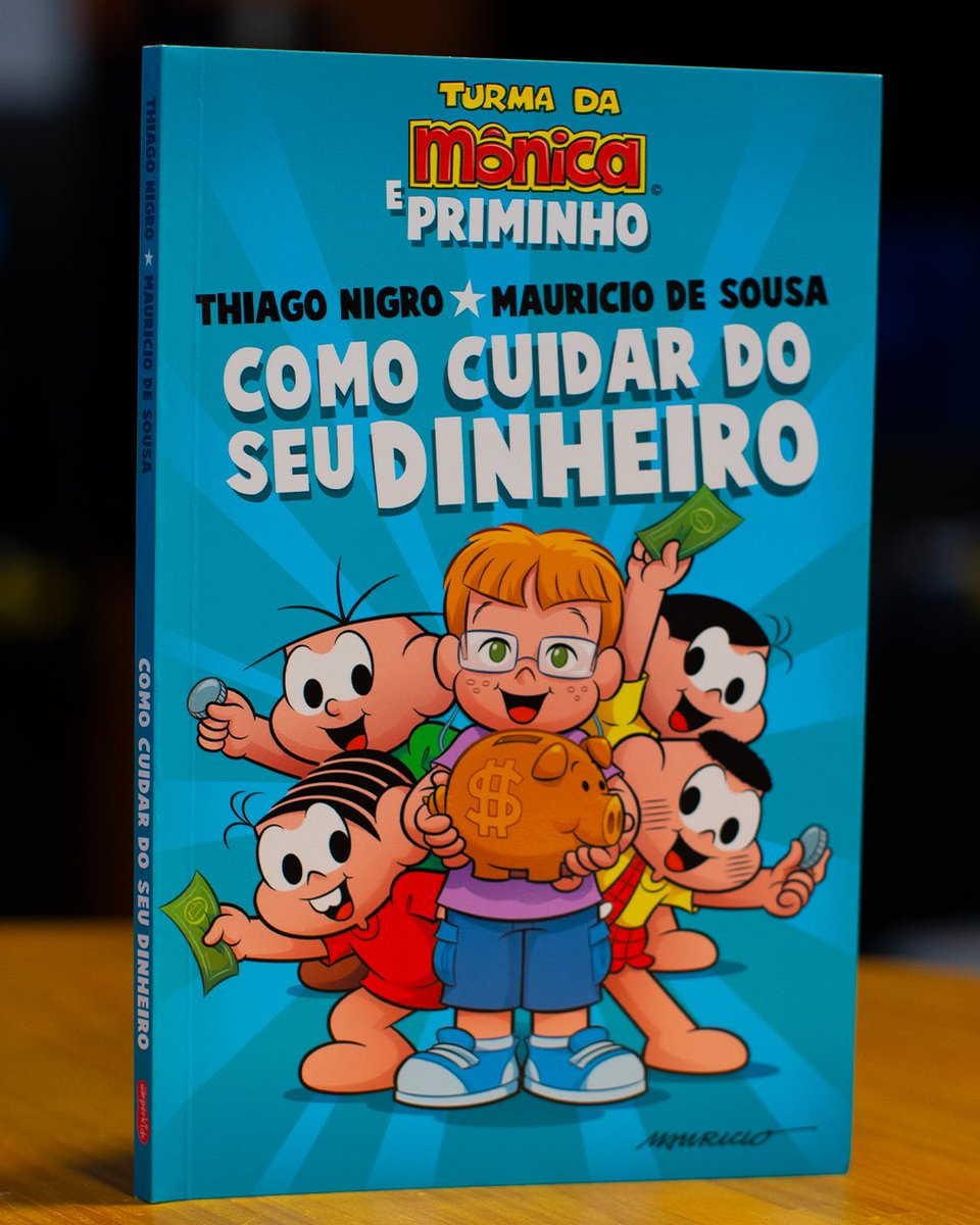 ThiagoNigro's tweet photo. Virei um personagem da Turma da Mônica. E agora vamos ajudar também as crianças. Pais e mães, espero contribuir! Que a educação financeira possa vir de base. Escolas, contem comigo! 🍎 https://t.co/qLq1RlsNwr