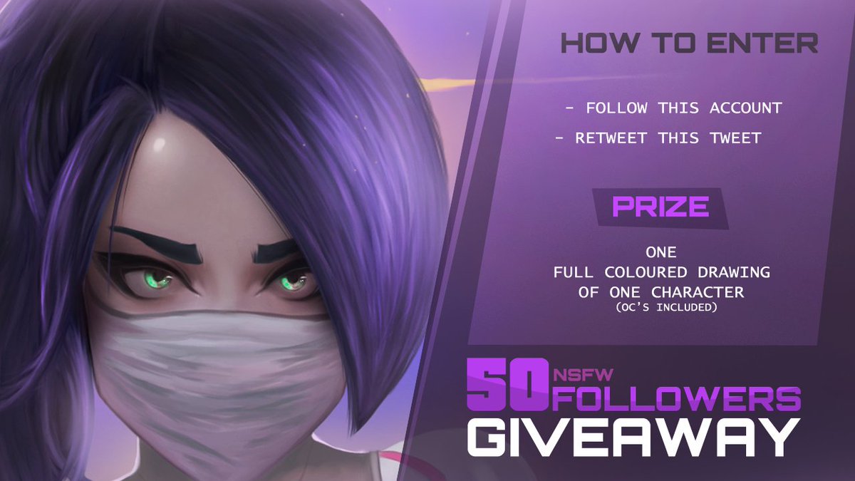 Slepk1's tweet photo. 🔥 To celebrate that we have reached 50 followers...

🔞 NSFW Art Giveaway!

- You can win a full coloured illustration of one of your characters!
- This raffle ends November 9
- The rules: https://t.co/QUlxWhfnyA