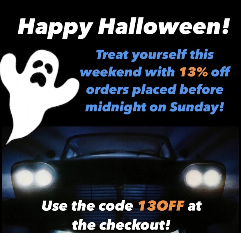 Happy Halloween! Use the voucher code 13OFF this weekend for 13% off your order! Visit: window-tint.co.uk #windowtintuk #carmodification #halloween