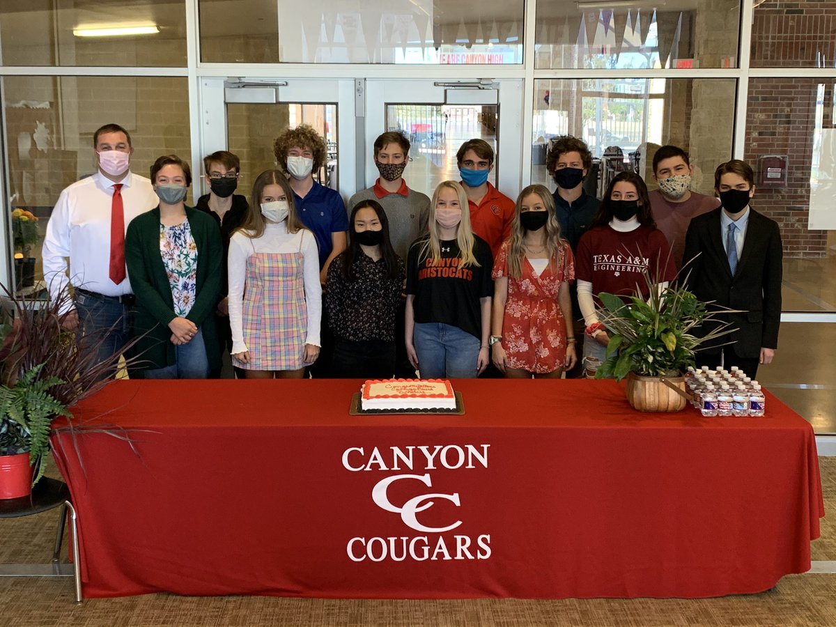 canyonhscougars's tweet photo. Congratulations to our National Merit and College Board Scholars! We are so proud of your extraordinary achievements! @DavissonDustin @Supt_comalisd https://t.co/cY4eSk2nVS