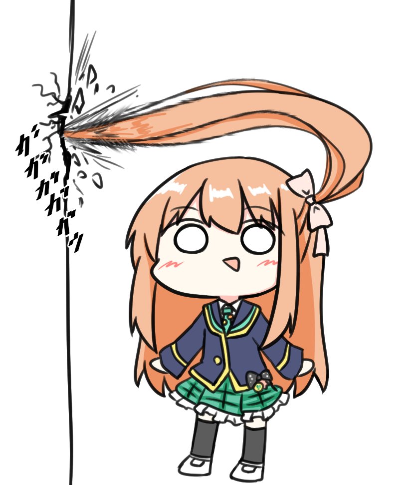 壁を削る朝比奈桃子ちゃん224 かんゆのイラスト