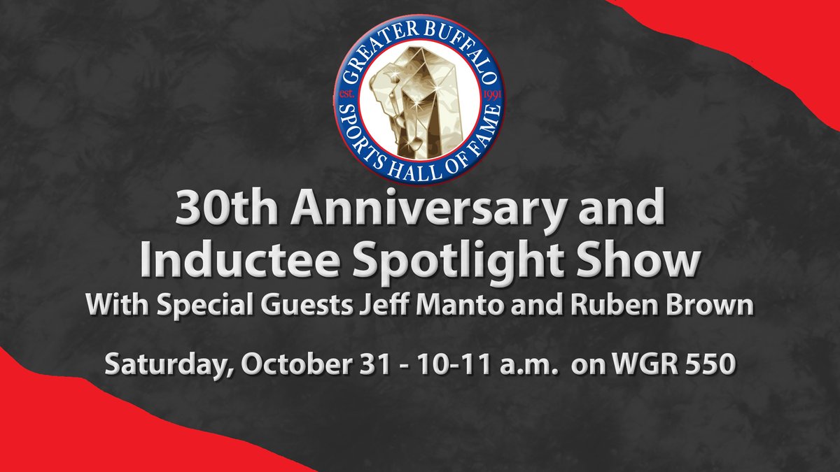 It all gets started tomorrow - Join Howard Simon on 
<a href="/WGR550/">WGR 550</a> for the first in a 4-week series announcing the Hall of Fame Class of 2020. This week Howard will be joined by special guests Jeff Manto and Ruben Brown. #BuffaloInducts