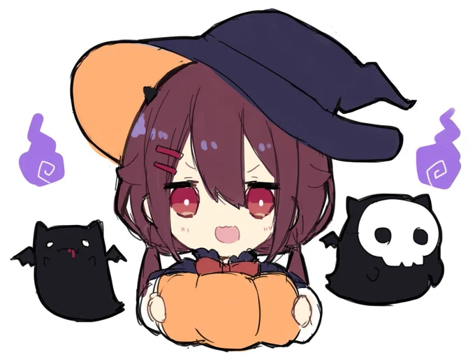 ☠?HAPPY HALLOWEEN??
お菓子をくれなきゃイタズラするぞ!◥(ฅº￦ºฅ)◤ 
