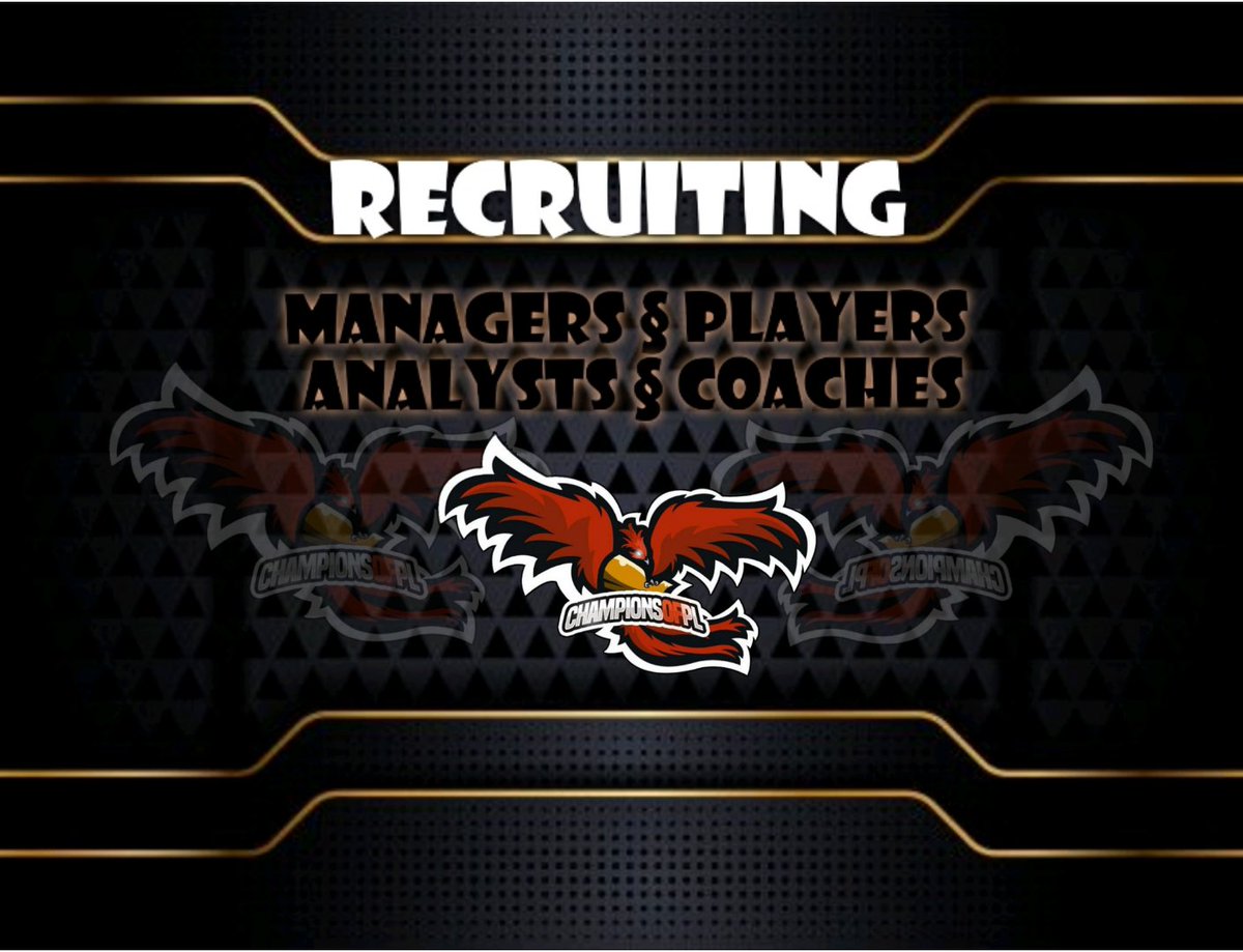 We are looking for managers, players, coaches and analysts for the team. We require activity and ambition for a given position. Contact in the description. Check out our dsc. We invite those willing.
