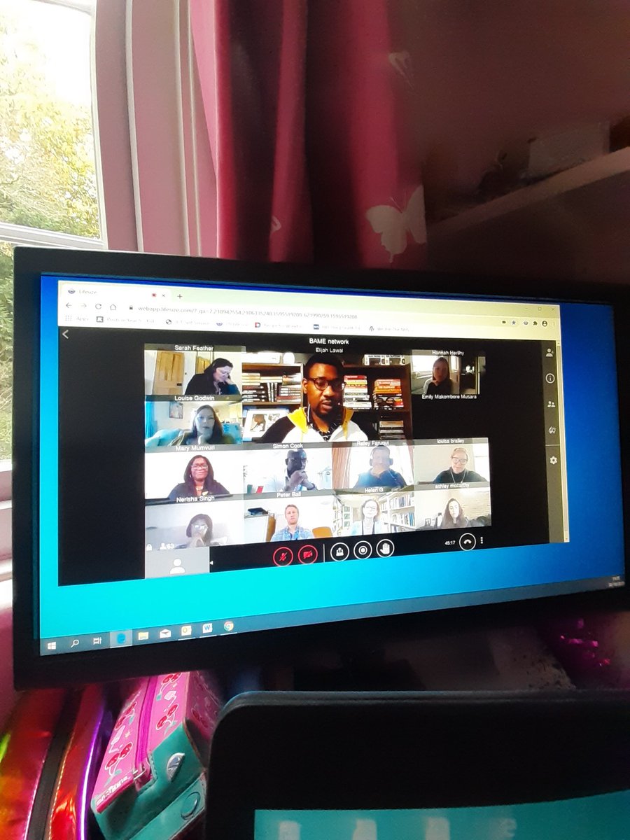 nataadams80's tweet photo. @Elijah_Lawal speaking about what inspired him to write #TheClapback and deconstructing racist stereotypes and harmful cultural history. What a privilege to be educated on a friday afternoon-thank you @kmptnhs BAME forum for such an insightful virtual conference #BHM https://t.co/XUhG83UWsX
