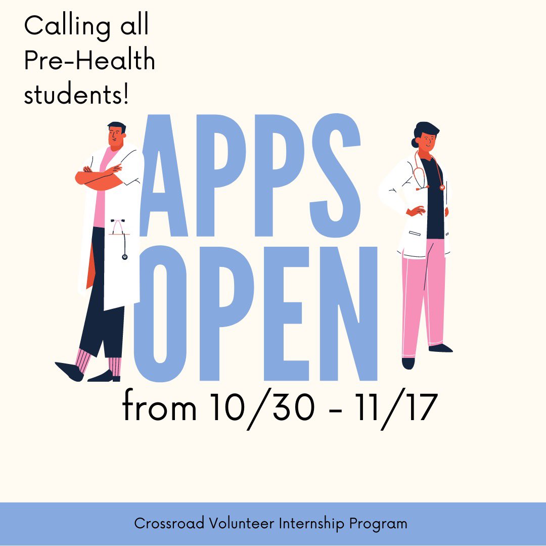 CrossroadVIP's tweet image. Exciting news! Applications for the Spring 2021 rotation open today. 

apply here: 
crossroadhc.org/volunteer-inte…