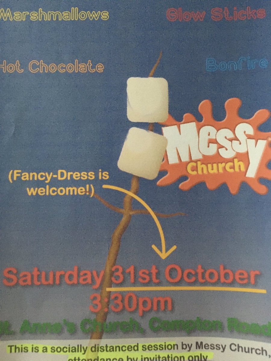 Our outside Messy Church celebration of light is full and we’re praying for a safe gathering, a chance to re connect to our local families and a bit of dry weather so we can light the bonfire! ⁦<a href="/StJohnsColch/">St John's Colchester</a>⁩ ⁦@bishcolchester⁩ ⁦@ruthiejp⁩