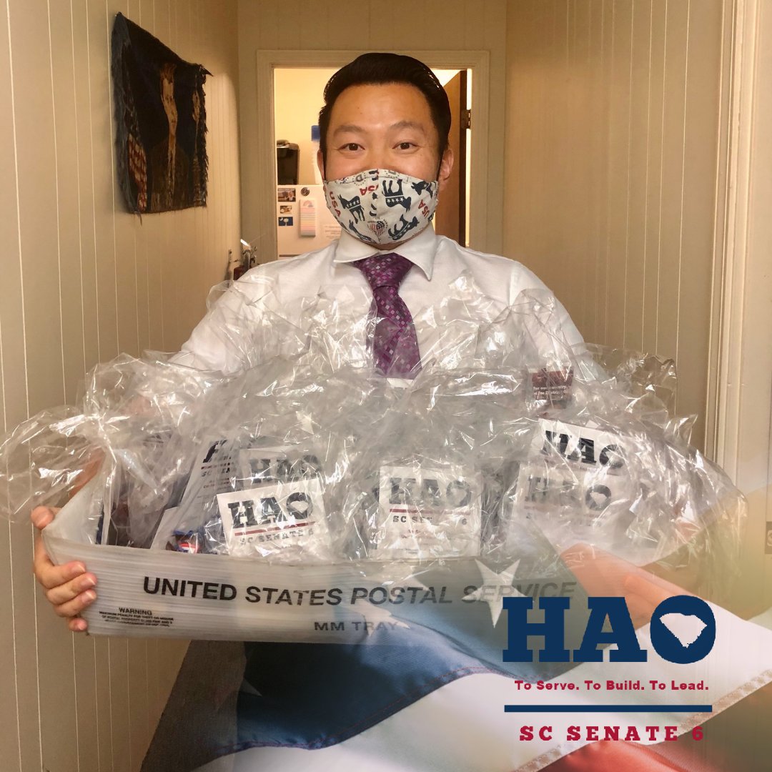 HaoWuSC's tweet photo. In this final GOTV weekend, I invite all of you to come out and canvass with us. There's no better way to spend your Halloween than to help spread the word that there IS a better option on the ballot— all the while safely distributing some special treat bags in the process! https://t.co/kpaRJCwbGm
