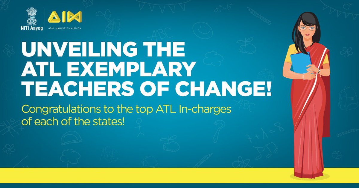 AIMtoInnovate's tweet photo. Teachers encourage students to think out of the box and use their creativity to come up with innovative solutions. #AIMtoInnovate
Congratulations to all our Exemplary ATL Teachers of Change!🧑🏫
Find your name, here: https://t.co/3FtWzsz7k0 https://t.co/l7QXiLNffB