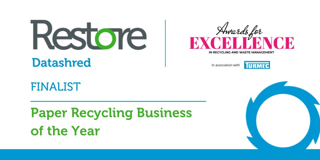 datashreduk's tweet photo. 7 days and counting...
@datashreduk is honoured to be on the shortlist of candidates for the Paper Recycling Business of the Year at this years #AwardsforExcellence hosted by @letsrecycle.
#finalists #awards2020 #sustainability #environment #awardsforexcellence #restoreanswers https://t.co/oCokr5tr3f