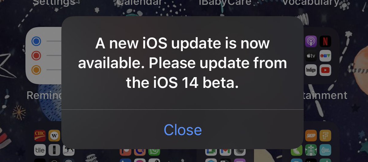 EmilyMarvel's tweet photo. @AppleSupport how can I make this stop happening? In General settings it says my iOS is up to date. Please help https://t.co/ly4WfJsabZ