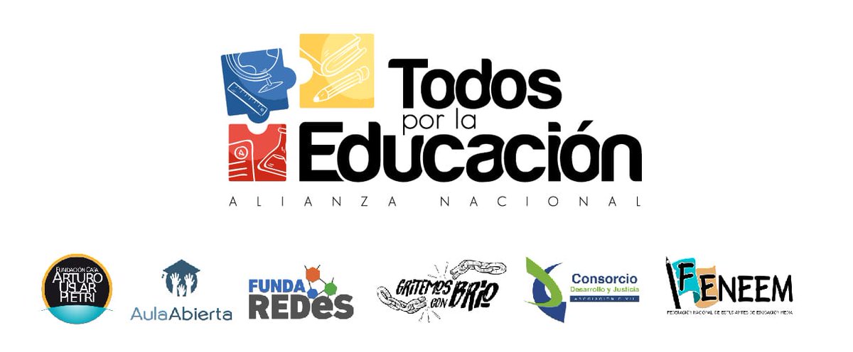 Andrieskam's tweet photo. Tenemos la firme convicción de que solo unidos podemos cambiar la realidad de la educación en Venezuela, y es con ese objetivo que nace la Alianza Todos por la Educación, una iniciativa de (@gritemoscb_ve) en conjunto con otras organizaciones. #TodosPorLaEduVe https://t.co/03DZUDUWwZ